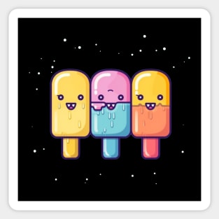 Kawaii Cute Popsibles With Baby Teeth Sticker